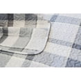 thumbnail image 1 of ArtLover Grey Plaid Quilt Set - Twin GREY Full - Queen 3 Piece Casual, 1 of 5