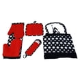 thumbnail image 1 of Le Chef  4-piece Dot Apron Set RED AND BLACK, 1 of 4