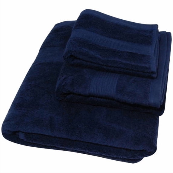 LCM Home Fashions Soft Touch 3 Piece 100pct Cotton Towel Set
