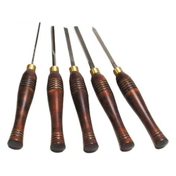 LCMINI2 Lathe Woodturning 5pc HSS Mini Chisel Set