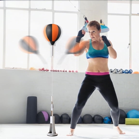 LCOKEIY Punching Bag with Stand for Adults & Kids, Boxing Bag with Suction Cup Base, 54"-60" Adjustable Home Training, Boxing Equipment