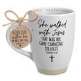thumbnail image 1 of LCP 18308 17 oz She Walked Jesus White Ceramic Mug, 1 of 1