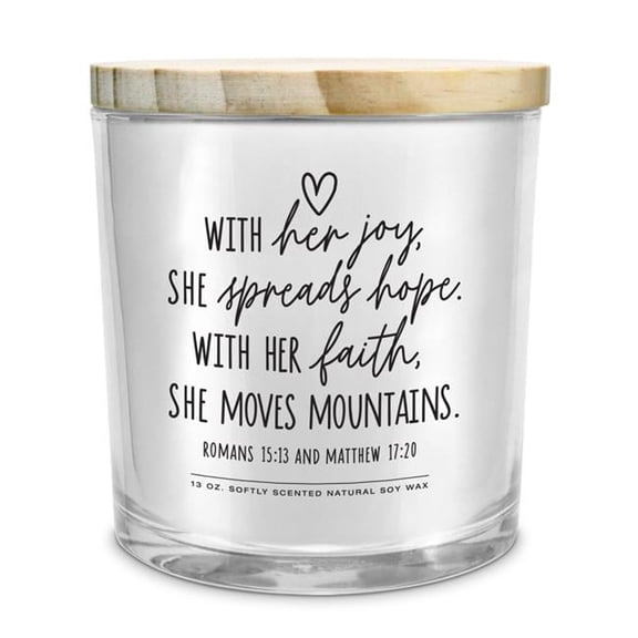 LCP 35029 Soy Candle With Her Joy She Spreads 13Oz