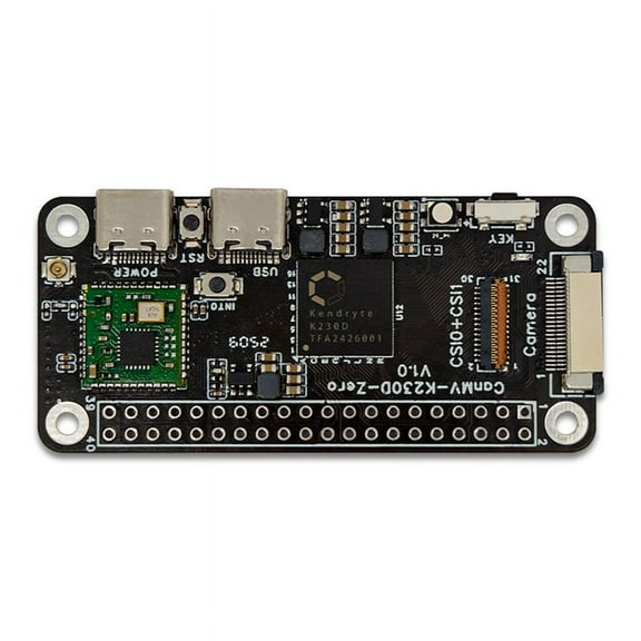 LCPI CanMV-K230D Zero Development Board AI RISC-V Motherboard Artificial Intelligence AI Rapid Development Board,1 * Development Board 1 * pin,Black