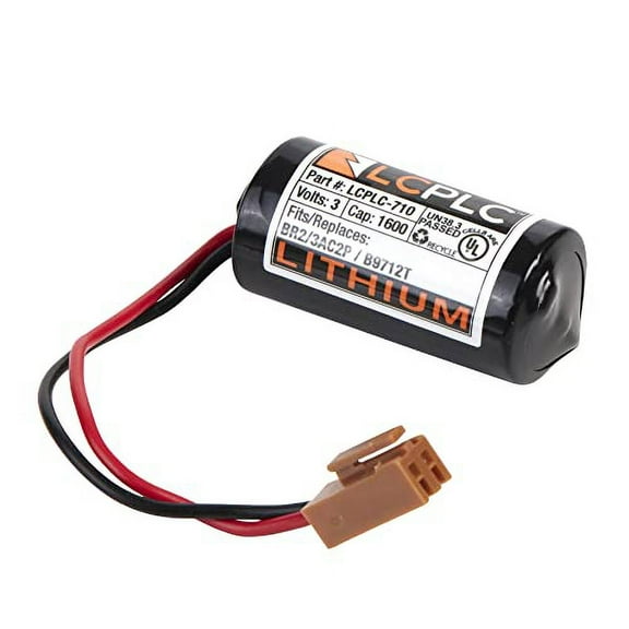 LCPLC-710 PLC Replacement Batteries - 3V Lithium Manganese Dioxide Batteries for B9712T, A98L-0031-0006, IC693-ACC-301 - Non-Rechargeable 1200mAh Lithium Battery for Programmable Logic Controllers