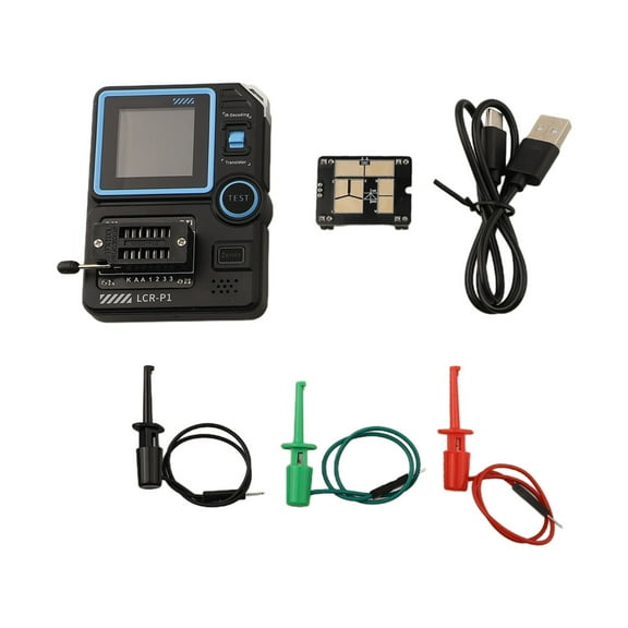 LCR-P1 Transistor Tester Multimeter Diode Transistor Capacitance Capacitor Resistance Meter Multifunction Anti-Burn Tester