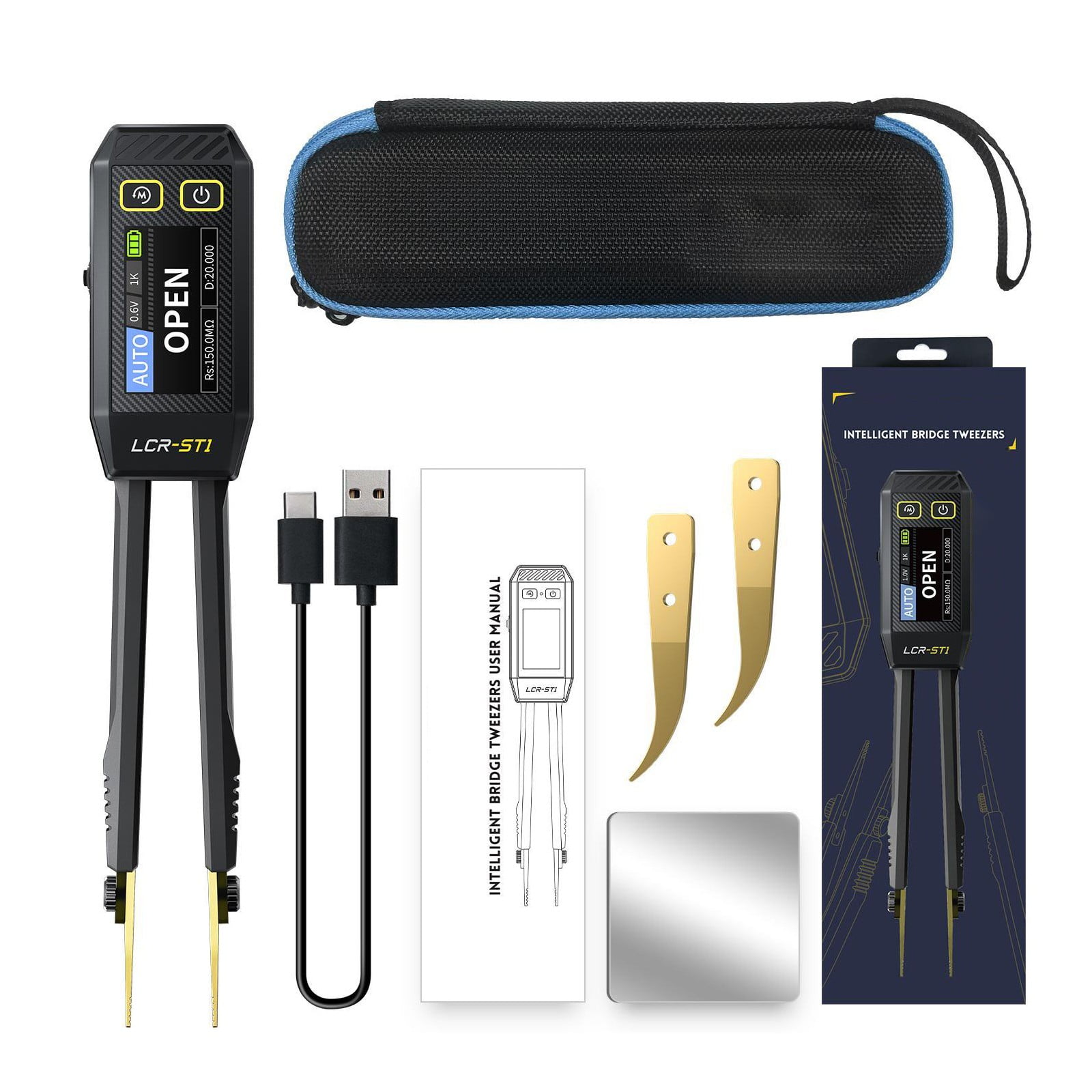LCR-ST1 Digital BridgeMeter High for LCR Meter Tweezer Intelligent Tweezer