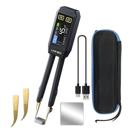 LCR-ST1 LCR Meter, 100Hz/1kHz/10kHz LCR Meter Tweezers, Mini Smart SMD Tester ESR Meter, Diode Continuity Tester, Inductance Capacitance Meter, Auto Component Recognition$$Electrical