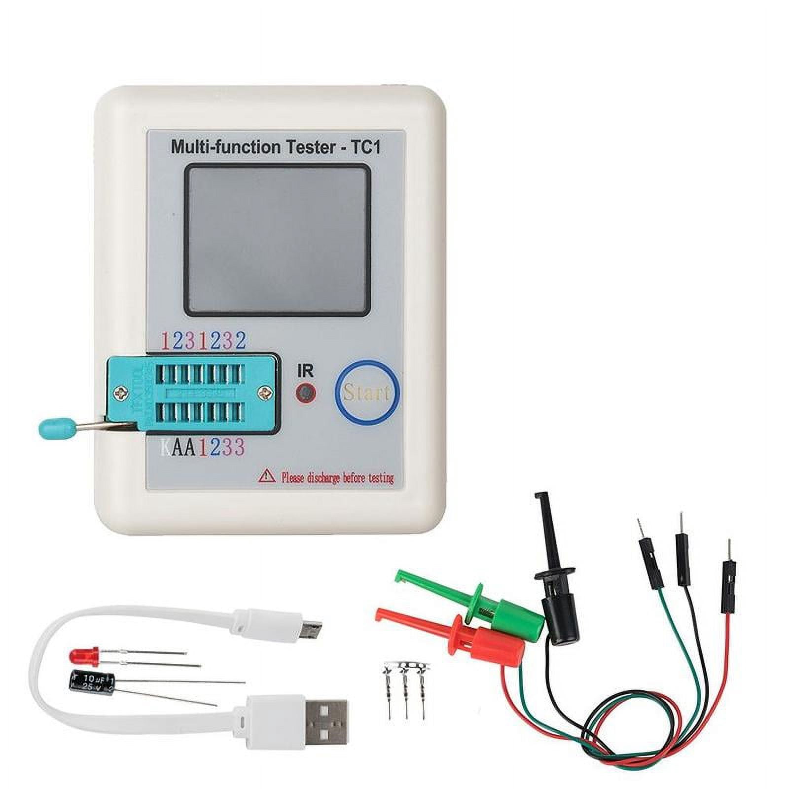 LCR-TC1 Transistor Tester ESR Capacitance Meter Electronic V8L4 HOT NPN Fast E3I9