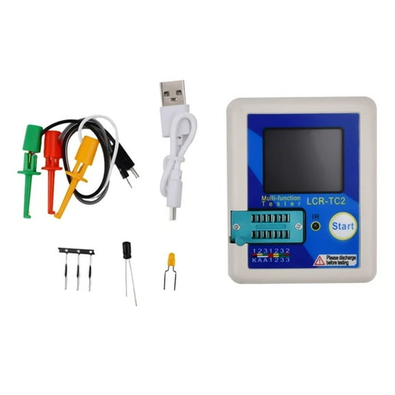 LCR-TC3 Transistor Tester TFT LCD Display Multi-meter Diode Triode Capacitor Resistor Test Meter MOSFET NPN PNP Triac MOS ,Versatile Measurement