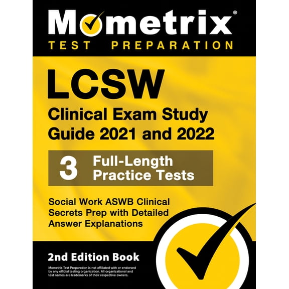 Pre-Owned LCSW Clinical Exam Study Guide 2021 and 2022 - Social Work ASWB Clinical Secrets Prep, Full-Length Practice Test, Detail, (Paperback)