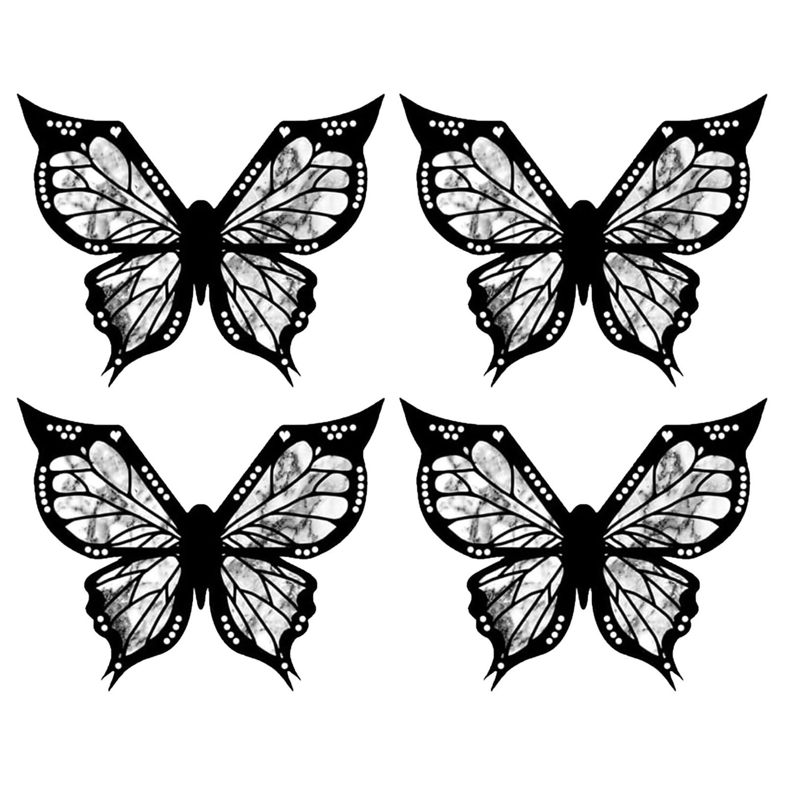 LCSWHBH 4Pc Butterfly Butterfly Eyeliner Stamp Eyeliner Stencils for Eyes Wing Winged Eyeliner