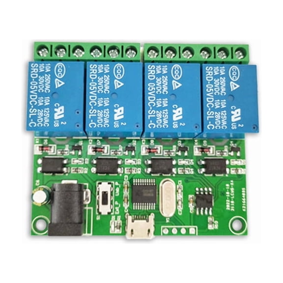 LCUS-4 4 Channel USB Relay Module Smart Switch Intelligent Control Switch Control Relay Smart Switch