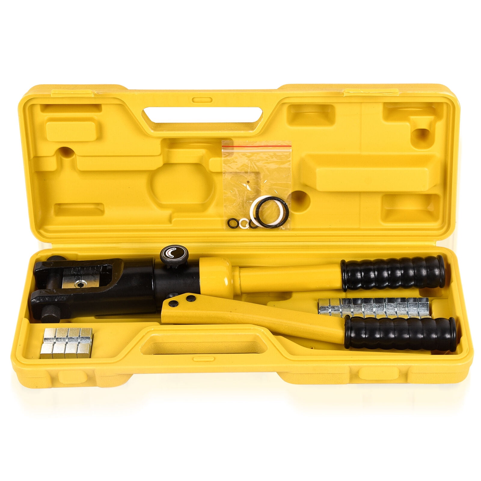 LCyindu 12T Hydraulic Wire Crimping Tool Cable Lug Terminal Crimper w/8 Dies YQK-120