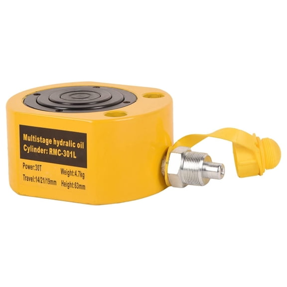 LCyindu 30T Multi Section Stroke Hydraulic Ram Cylinder Jack 2.12" Stroke Single-Action