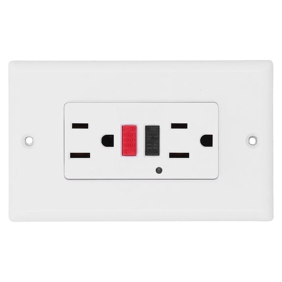 LD-3003 Ground Fault Circuit Interrupter Wall Receptacle, Professional Grade 15 Amp 120 Volt Leakage Protection Electrical Outlet for Home Improvement, 4.1 x 1.7 x 1.7 inches / 10.3 x 4.3 x 4.3 cm