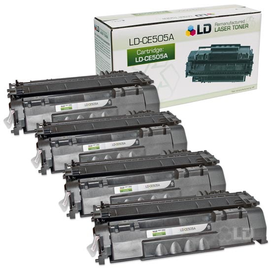 LD © 4pk Compatible Replacement for HP CE505A/05A Black Toner for use in LaserJet P2035, P2035n, P2055d, P2055dn & P2055X - Walmart.com