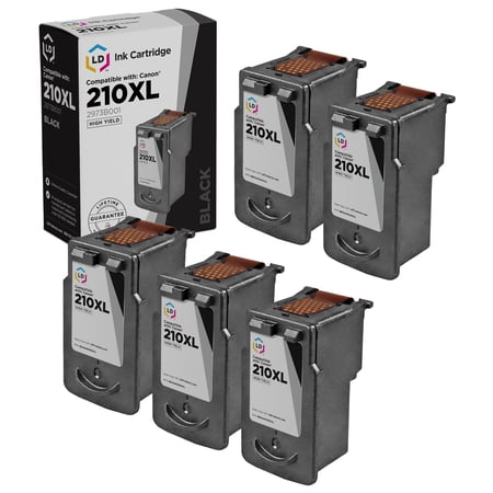 LD Products Canon Compatible Replacement PG-210XL Set of 5 High Yield Ink Cartridges