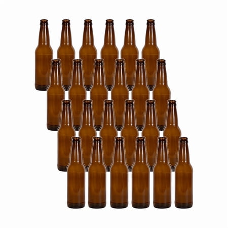 LD Carlson Amber Beer Bottles 12 oz - 24 Count