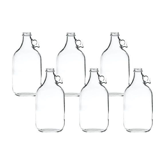 LD Carlson Clear Half Gallon Glass Jug (Case of 6)