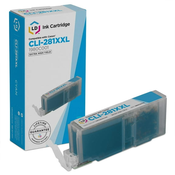 LD Products Compatible Replacement for Canon CLI-281XXL / 1980C001 Super High Yield Cyan