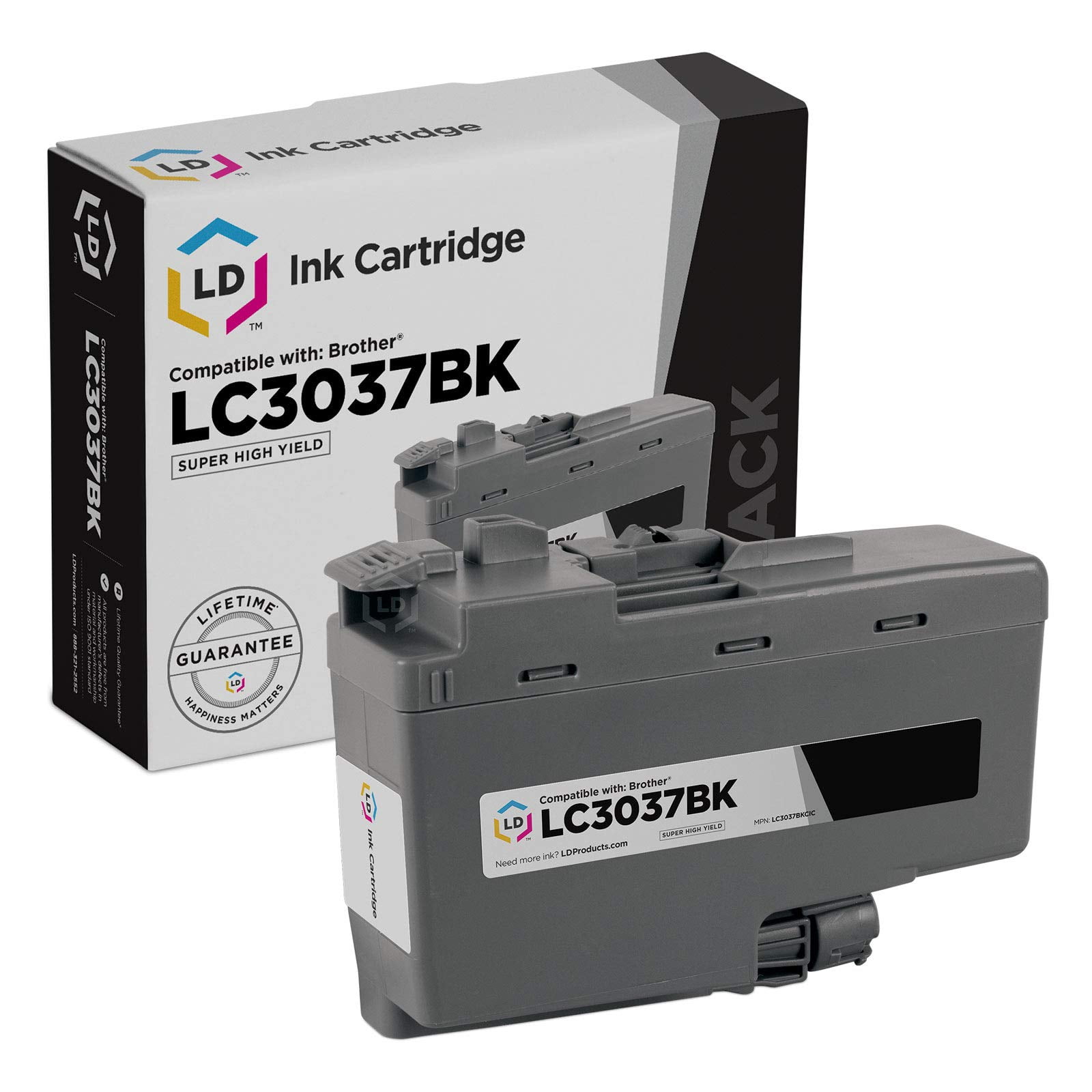 LD Products Compatible Replacement Brother LC3037BK Super High Yield Black Ink Cartridge