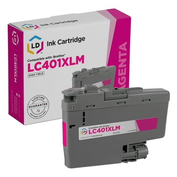 LD Products Compatible Ink Cartridge Replacement for Brother LC401XL Magenta HY