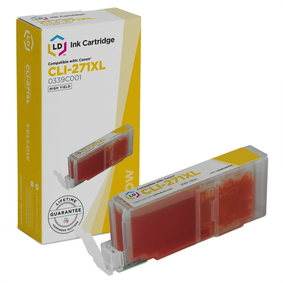 LD Compatible Ink Replacement for Canon CLI-271XL 0339C001 HY (Yellow)