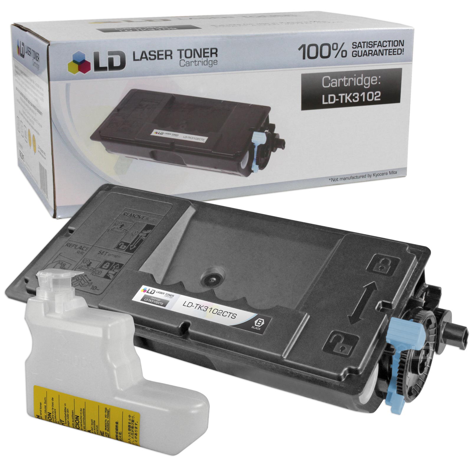 LD Compatible Kyocera-Mita Black TK-3102 / 1T02MS0US0 Laser Toner Cartridge for use in FS-2100DN Printers - image 1 of 2