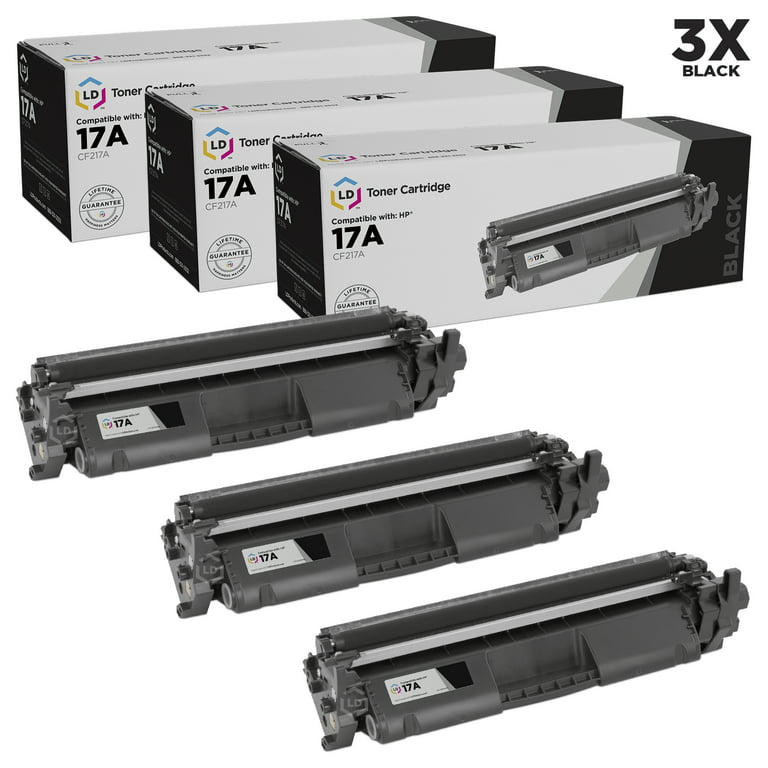 LD Compatible Replacement for 17A / CF217A Black Toner Cartridge 3-Pack for LaserJet & Pro M102a, MFP M130a, MFP M130fn, MFP MFP M130nw - Walmart.com