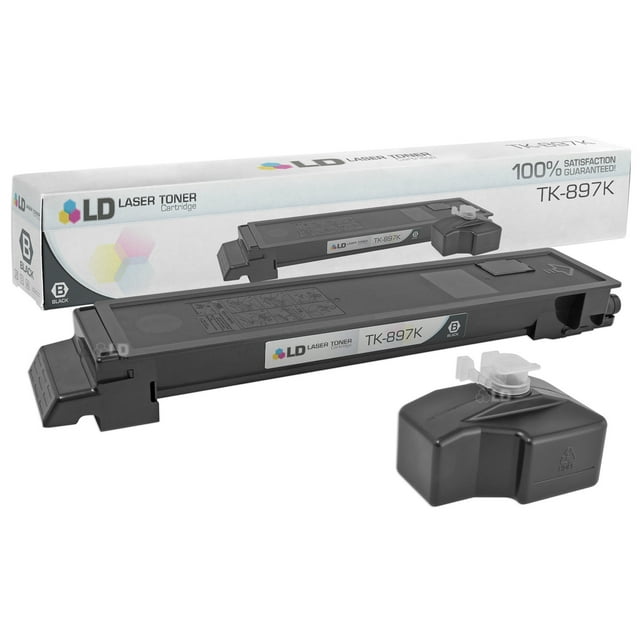 LD Compatible Replacement for Kyocera-Mita TK-897K Black Laser Toner Cartridge for use in Kyocera-Mita TASKalfa 205c, 255, 255c, FS-C8520MFP, and FS-C8525MFP s