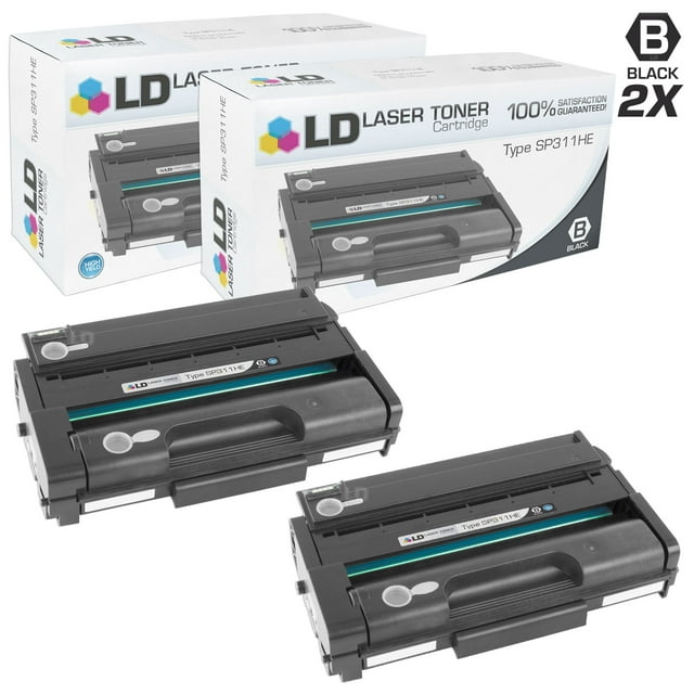 LD Compatible Replacement for Ricoh 407245 High Yield Black Toner Cartridge 2-Pack for SP 311DNw, SP 311SFNw, SP 325 DNw, SP 325 SFNw, SP 325DNw, SP 325SFNw