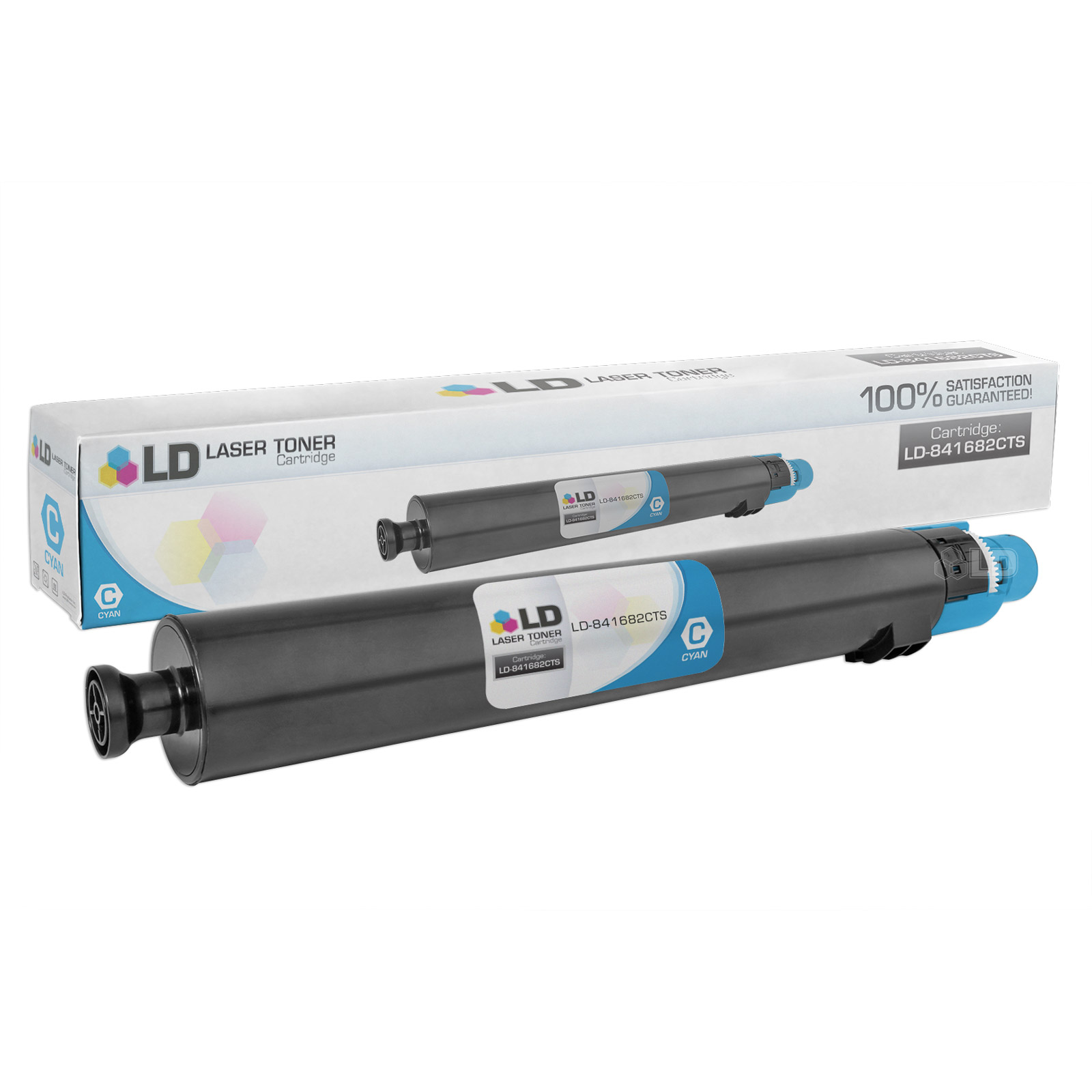 LD Compatible Replacement for Ricoh 841682 (841754) Cyan Laser Toner Cartridge for use in Ricoh Aficio, Savin, and Lanier MP C4502, MP C4502A, MP C5502, and MP C5502A s - image 1 of 1