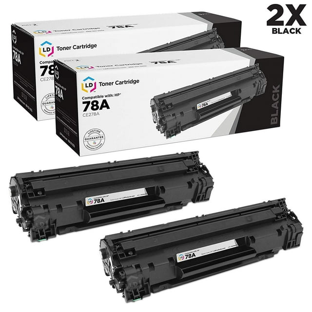 LD Compatible Replacement for HP 78A / HP CE278A Toner Cartridges (Pack of 2)