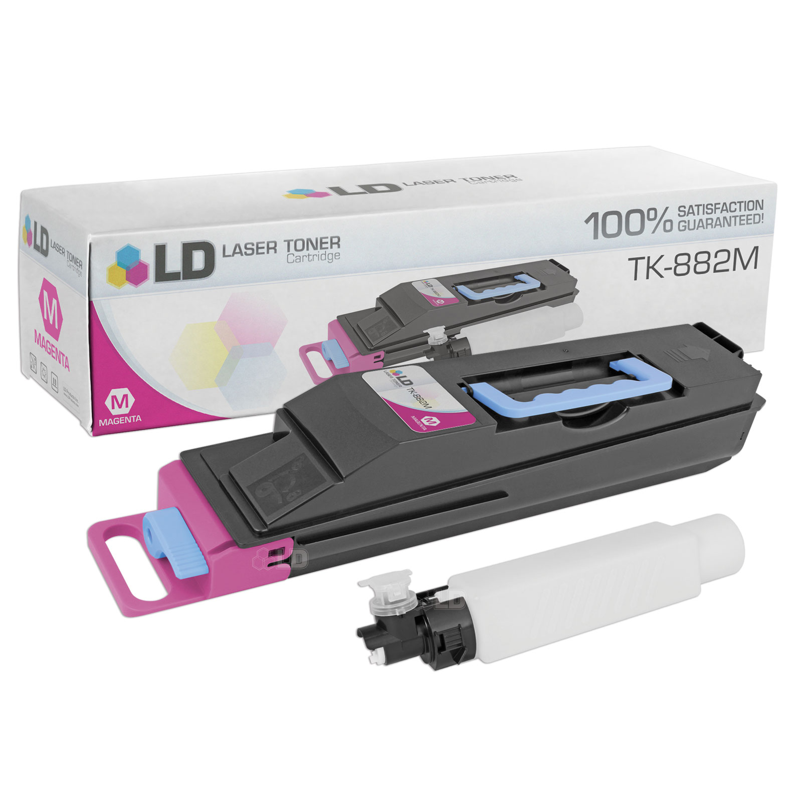 LD Compatible Replacement for Kyocera-Mita 1T02KABUS0 (TK-882M) Magenta Laser Toner Cartridge for use in Kyocera-Mita FS-C8500DN - image 1 of 1