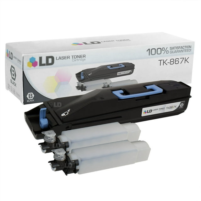 LD Compatible Replacement for Kyocera Mita TK-867K Black Laser Toner Cartridge for use in Kyocera Mita TASKalfa 250ci, and 300ci s