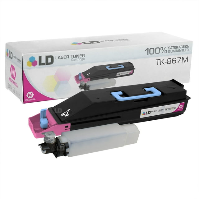 LD Compatible Replacement for Kyocera Mita TK-867M Magenta Laser Toner Cartridge for use in Kyocera Mita TASKalfa 250ci, and 300ci s