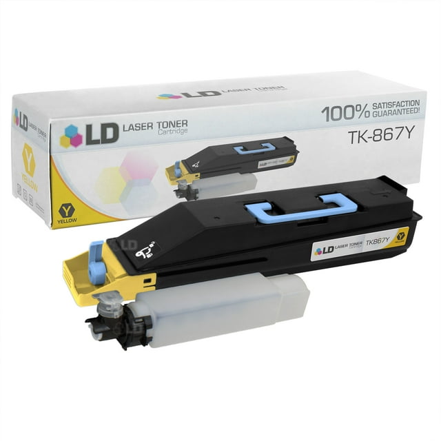 LD Compatible Replacement for Kyocera Mita TK-867Y Yellow Laser Toner Cartridge for use in Kyocera Mita TASKalfa 250ci, and 300ci s