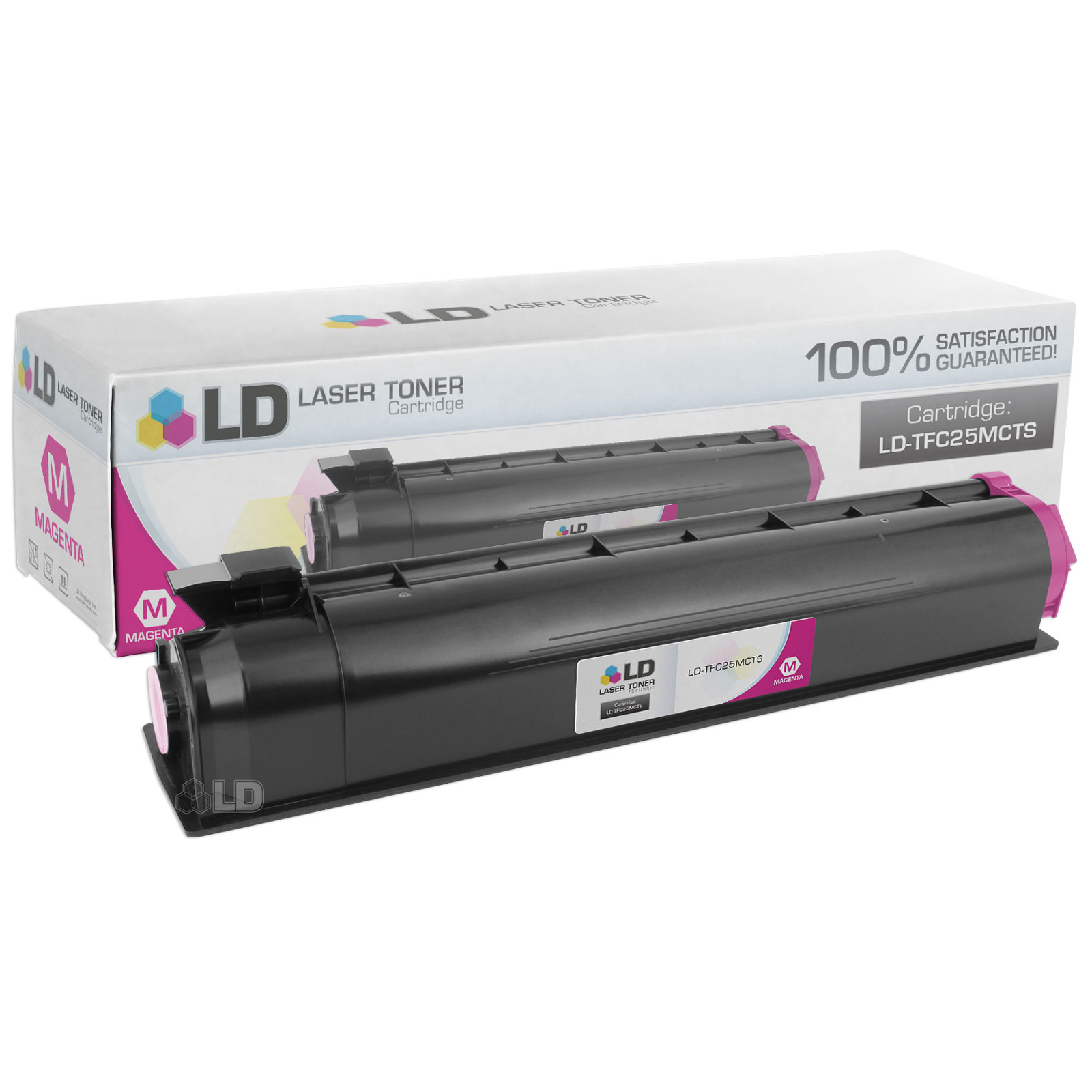 LD Compatible Replacement for Toshiba T-FC25-M Magenta Laser Toner Cartridge for use in Toshiba e-Studio 2040C, 2540C, 3040C, 3540C, and 4540C s - image 1 of 1