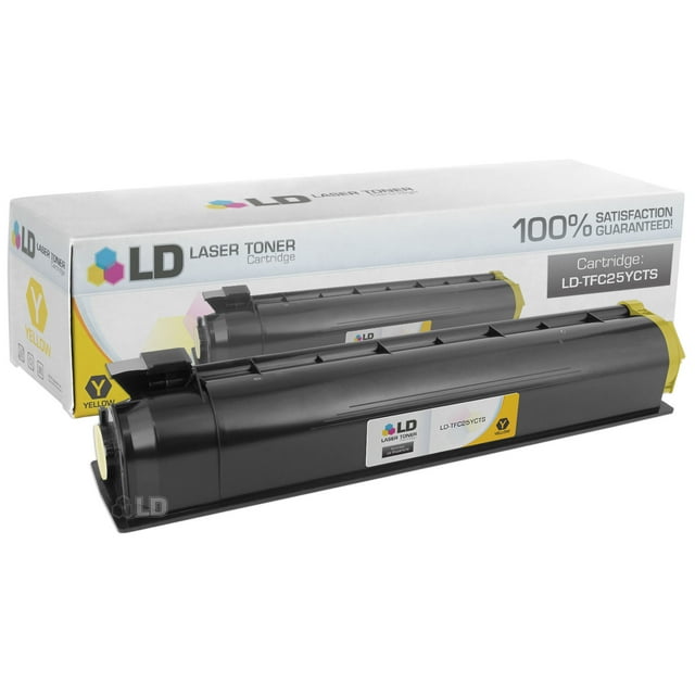 LD Compatible Replacement for Toshiba T-FC25-Y Yellow Laser Toner Cartridge for use in Toshiba e-Studio 2040C, 2540C, 3040C, 3540C, and 4540C s