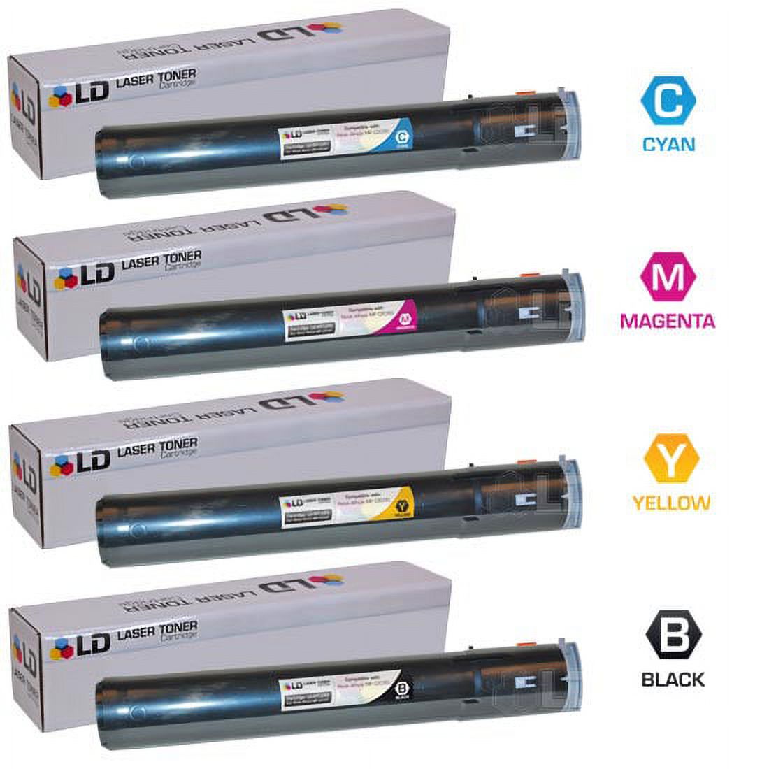 LD Compatible Replacements for Ricoh Aficio MP C2030 / C2050 / C2550 Set of 4 Laser Toner Cartridges Includes: 1 841280 Black, 1 841281 Cyan, 1 841282 Magenta, and 1 841283 Yellow - image 1 of 1