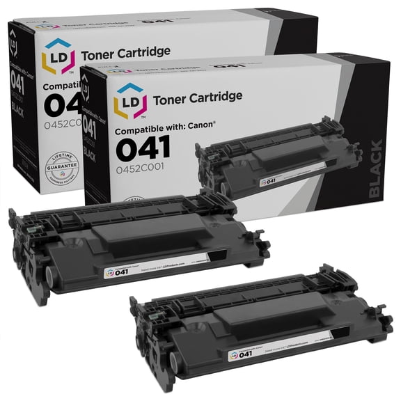 LD Products Compatible Replacement Canon 041 / 0452C001 Black Toners 2PK for ImageCLASS LBP312dn