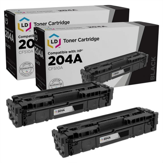 LD Products 2pk Compatible Replacement Black Toner Cartridge for HP 204A CF510A LaserJet M180nw