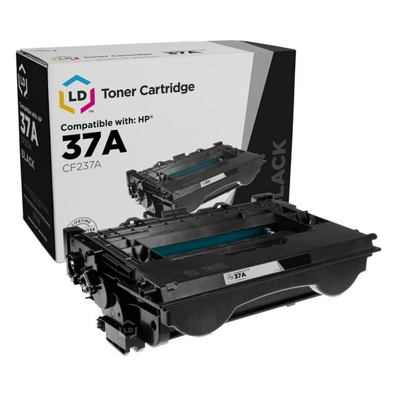 LD Products Compatible Toner Cartridge Replacement for HP 37A CF237A (Black)