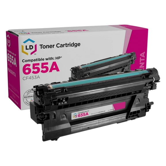 LD Compatible Replacement 655A CF453A Magenta Laser Toner Cartridge for HP M653dh M682z M682