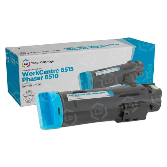 LD Products Compatible Replacement Xerox 106R03690 / 106R03477 Extra HY Cyan Toner for 6510 & 6515