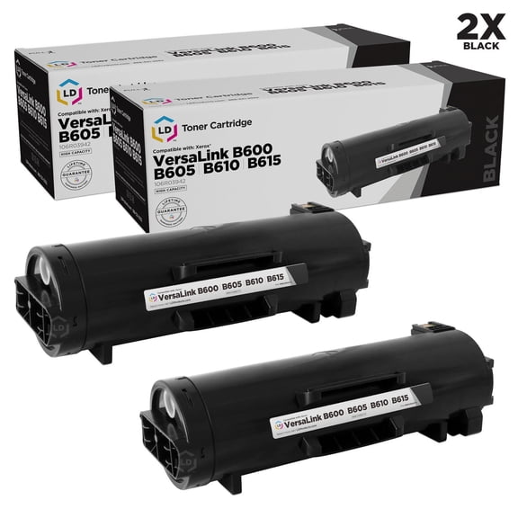LD Compatible Toner Cartridge Replacement for Xerox 106R03942 High Yield (Black, 2-Pack)