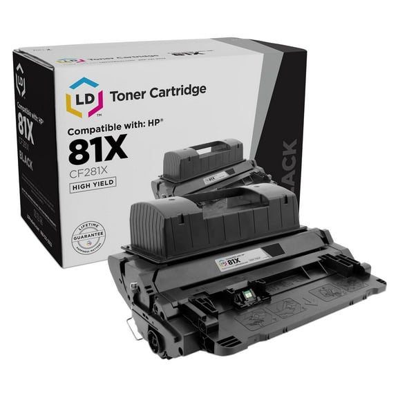 LD Products Compatible Toner Replacement for HP 81X CF281X HY (Black, 1-Pack)