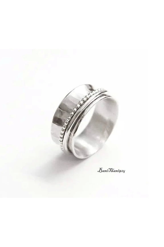 LD DESIGNS-Adjustable Knuckle Ring 925 Sterling Silver Midi Finger Band, Stackable Silver Jewelry