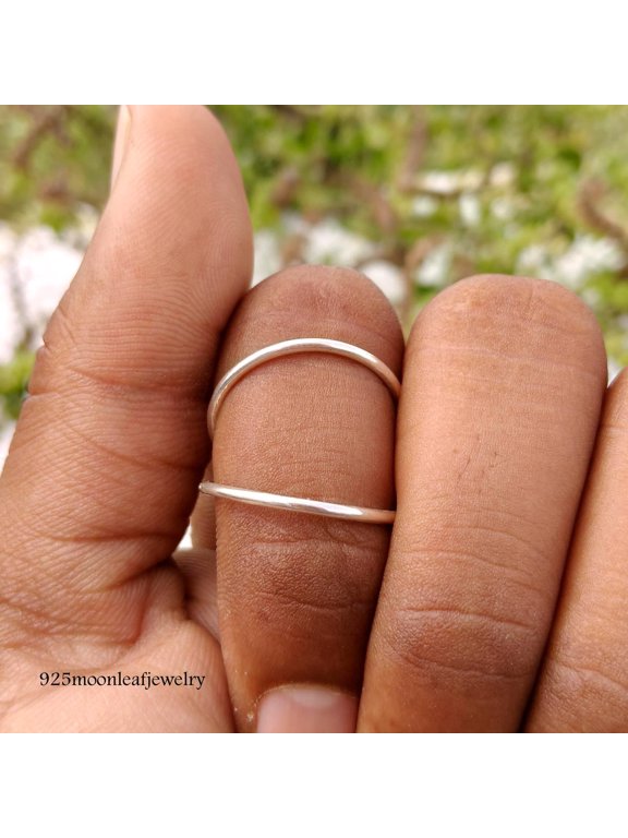 Adjustable Silver Open Ring, Minimalist Unisex Polished Band, Everyday Stackable Wrap Style for Daily Wear
